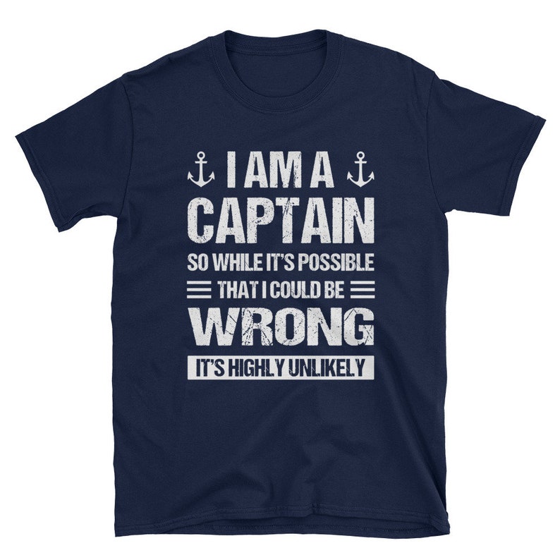 Boat gift Boat captain shirt Nautical gifts Funny captain Etsy