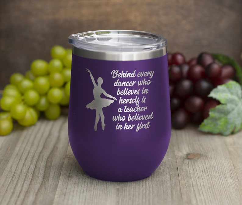 Dance teacher appreciation gifts Dance teacher wine tumbler Etsy