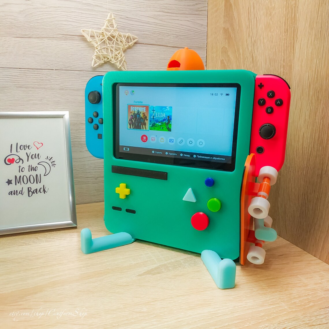 Adventure Time BMO Nintendo Switch Charging Station Dock Etsy