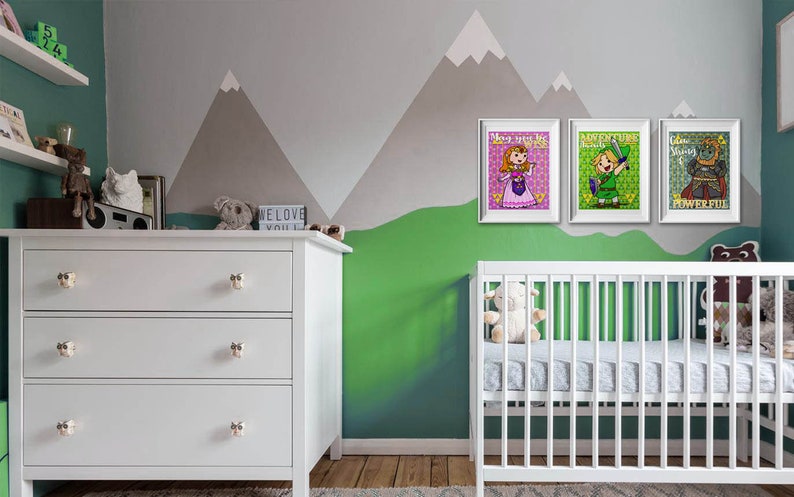 Legend of Zelda Printable Nursery Prints | Etsy