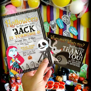 Nightmare Before Christmas Invitation Baby Shower Birthday Party Gender ...