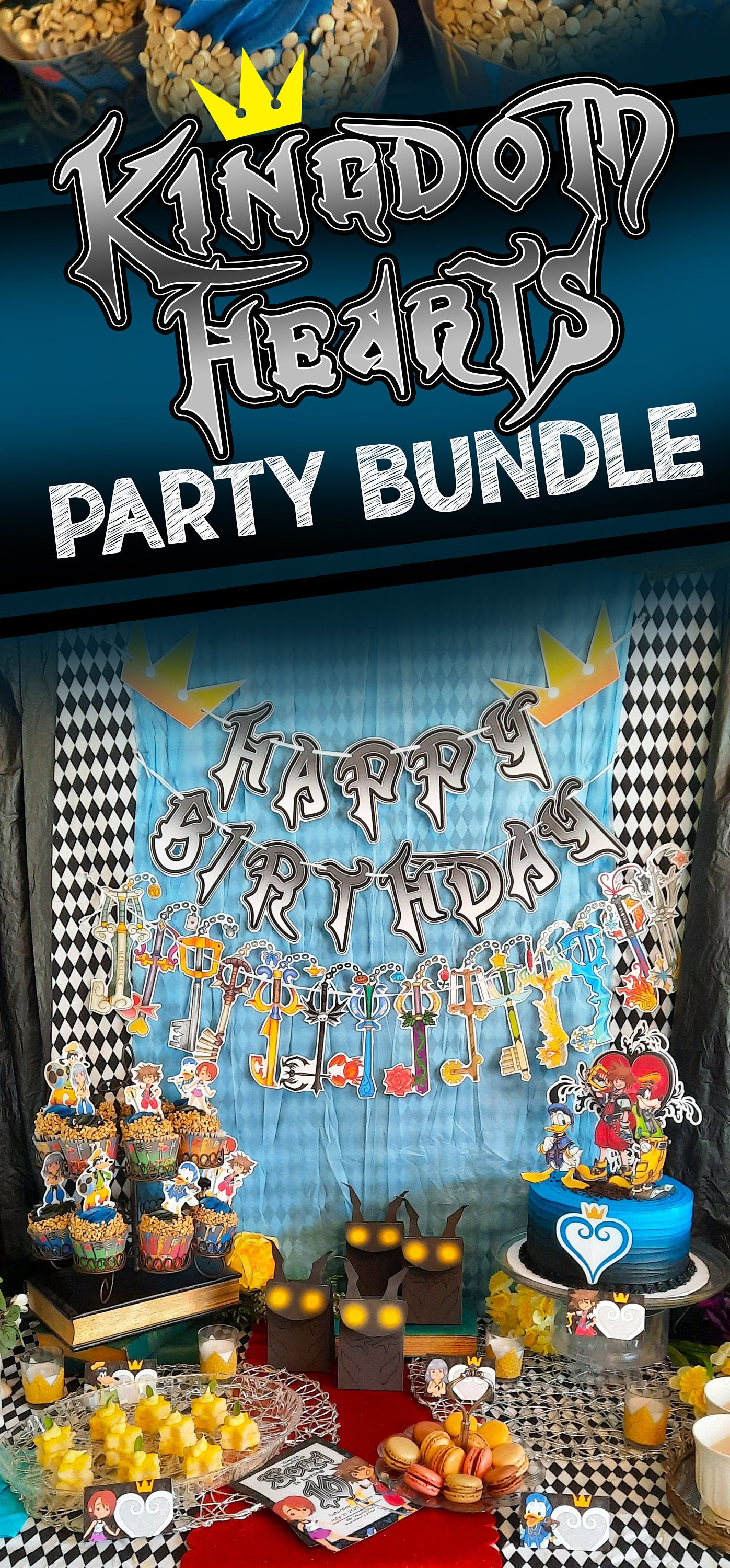 Kingdom Hearts Printable Party Etsy