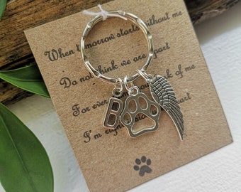 Pet Loss Memorial, Bereavement, Grief, Keyring, Keyfob, Keychain Keepsake, Gift