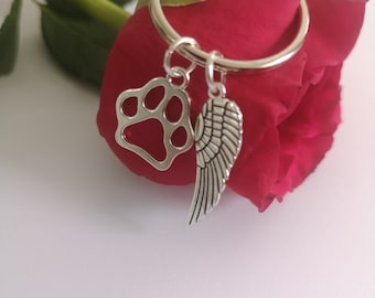 Pet Loss Memorial, Bereavement, Grief, Keyring, Keyfob, Keychain Keepsake, Gift, Personalised, Initial, Keepsake,  Dog,  Cat