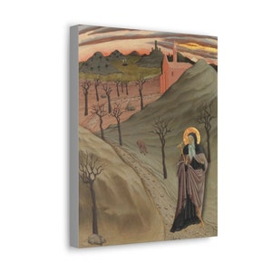 Sint-Antonius de abt in de wildernis - Osservana-meester - 1435 - Religieuze kunst - Christelijke geschenken - Orthodox - Katholiek - Sint-Antonius