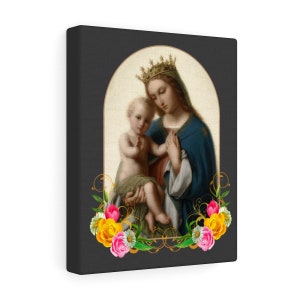 The Virgin And Child - Canvas Gallery Wraps - Religious Wall Art - Catholic Wall Art - Madonna And Child - Ittenbach - Ave Maria