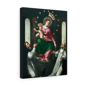 Canvas Print - Virgin Of The Rosary Of Pompei - Canvas Gallery Wraps - Madonna del Rosario - Religious Wall Art - Catholic
