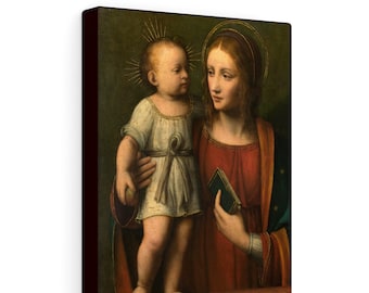 Print On Canvas - Madonna And Child - Mother And Child Art - Virgin Mary And Jesus - Religious Wall Decor - Catholic Decor