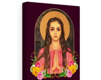 Canvas Art Print - Saint Philomena - Catholic Saints Serie - Saints Wall Art - St Philomena - Santa Filomena - Religious Canvas