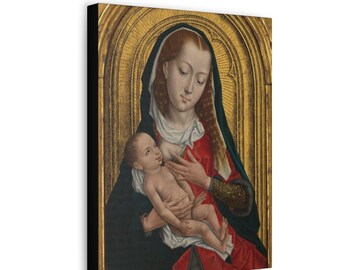 Religious wall art - Madonna and Child Jesus - Canvas Gallery Wraps - Catholic Wall Art - 2 Sizes - Ready To Hang - Virgin and Child - Faith