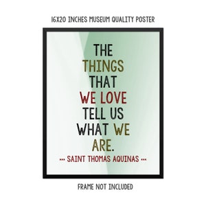 Catholic Saints Quotes - Saint Thomas Aquinas - Wall Art Print - Inspirational Quotes - St Thomas Aquinas - Poster