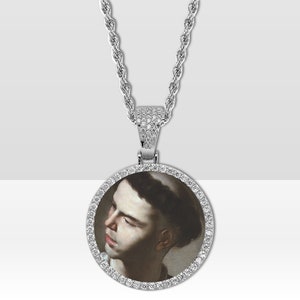 Silver or Gold - Saint Lawrence of Rome - Christian Pendant - Rope Chain 4 sizes - Religious Necklace - Jewelry - St Lawrence Martyr