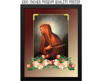 St Jude Thaddeus - religious poster - catholic artwork - saints serie art print - Saint Jude Thaddeus - catholic saints