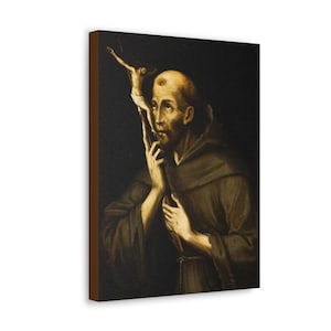 Catholic Saints - Saint Francis of Assisi Print on Canvas - Catholic Wall Art - 3 Sizes - Ready To Hang - St Francis Art - Religious Art