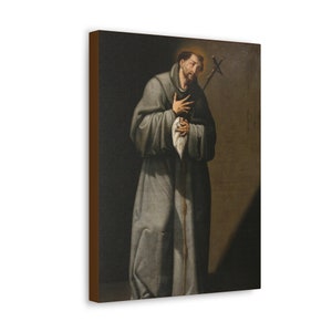 Saint Francis of Assisi Print on Canvas - Catholic Wall Art - 3 Sizes - Ready To Hang - St Francis Art - Religious Art - San Francesco
