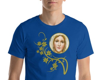 Catholic apparel - Our Lady of Fatima - UNISEX catholic t shirt - religious tee - Virgin Mary T-Shirt - religious clothing