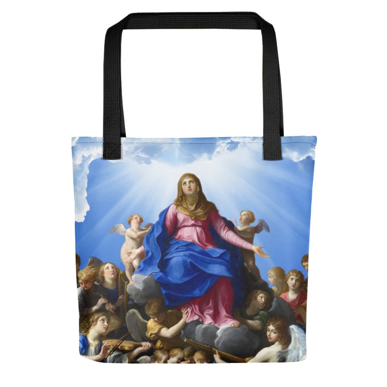 Virgin Mary Bag Tote Bag Catholic Gifts the Coronation Etsy