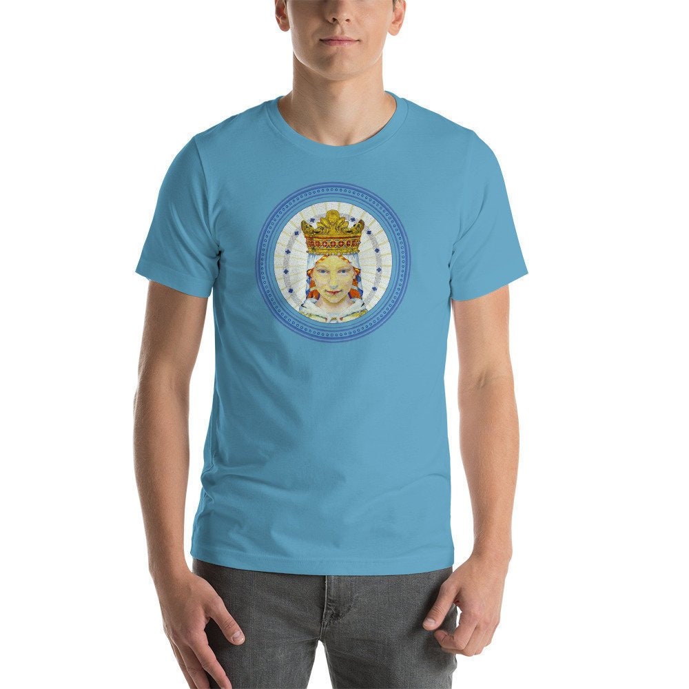 Our Lady of Lourdes - UNISEX T-Shirt - catholic shirts - religious shirts - Virgin Mary T-shirt - holy art - Short-Sleeve