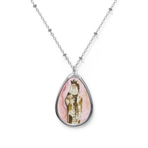 Catholic gifts - Saint Etheldreda - Catholic necklace - Religious pendant - Devotional jewelry - Religious pendants - Catholic Saints