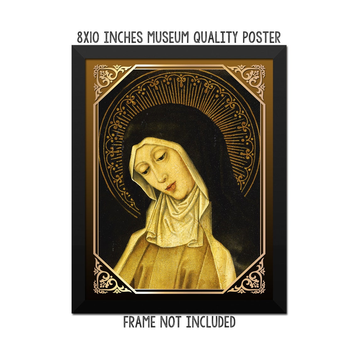 Saint Clare of Assisi - Museum Quality Poster - Catholic Saints Serie ...