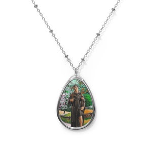 Saint Peregrine Laziosi - Catholic necklace - Religious pendant - Christian jewelry - Religious pendants - Catholic Saints - St Peregrine