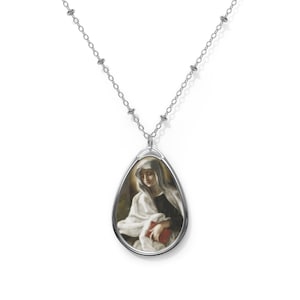 Catholic gifts - Saint Frances of Rome - Catholic necklace - Religious pendant - Devotional jewelry - Religious pendants - Catholic Saints