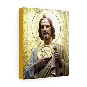 St Jude Thaddeus - Religious wall art - Canvas Art Print - Religious Print On Canvas - Holy Art - Religious Home Decor