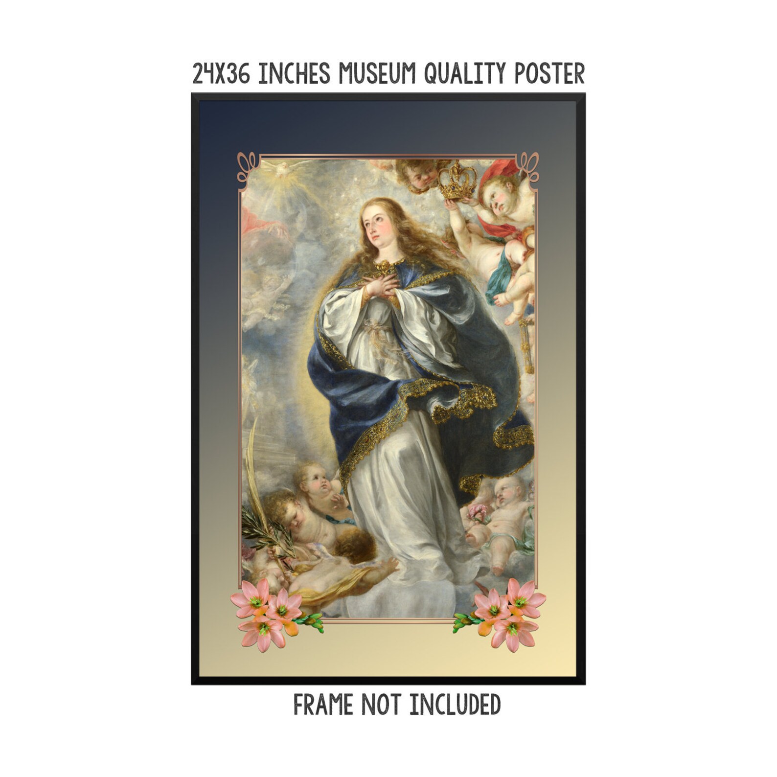 The Immaculate Conception by Juan De Valdes Leal - Catholic Poster ...