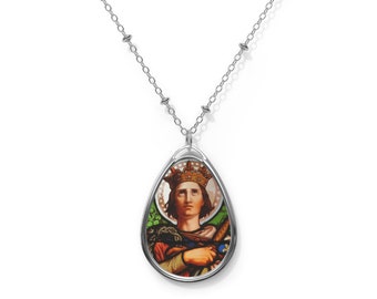 Religious gifts - Saint Louis of France - Religious necklace - Christian pendant - Sacred Art - Religious jewerly - Holy Art - Saints Art