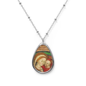 Catholic gifts - Our Lady of Good Counsel of Genazzano - Catholic necklace - Religious pendant - Devotional jewelry - Religious pendants