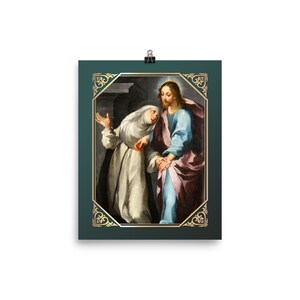 Christ Exchanging His Heart With Saint Catherine - Religious Art Print ...
