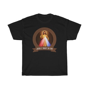 Catholic gifts - Unisex T Shirt 9 colors - Divine Mercy Jesus - Unisex Heavy Cotton Tee - Merciful Jesus - Religious shirts