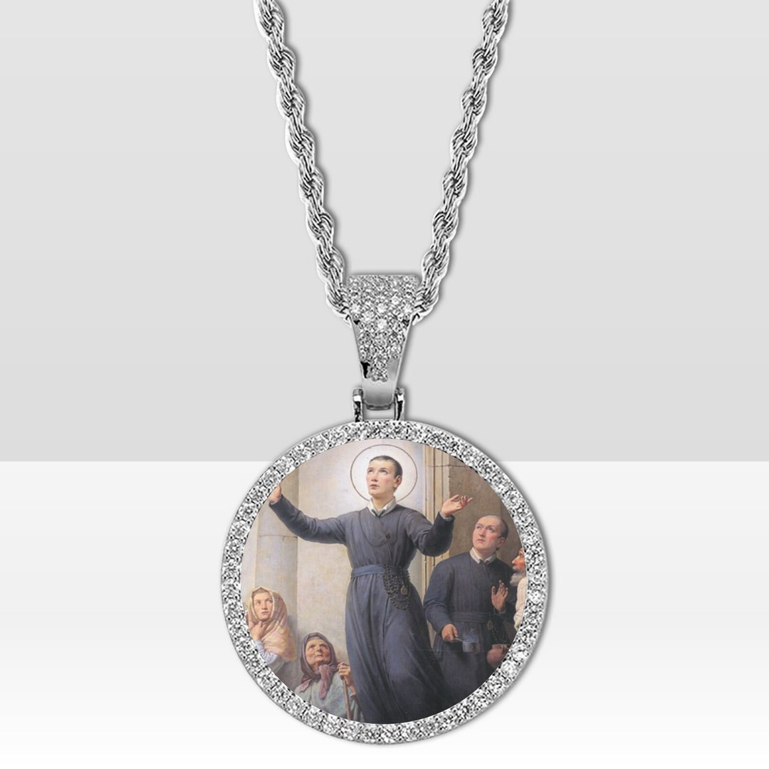 Silver or Gold - Saint Gerard Majella - Catholic Pendant - Rope Chain ...
