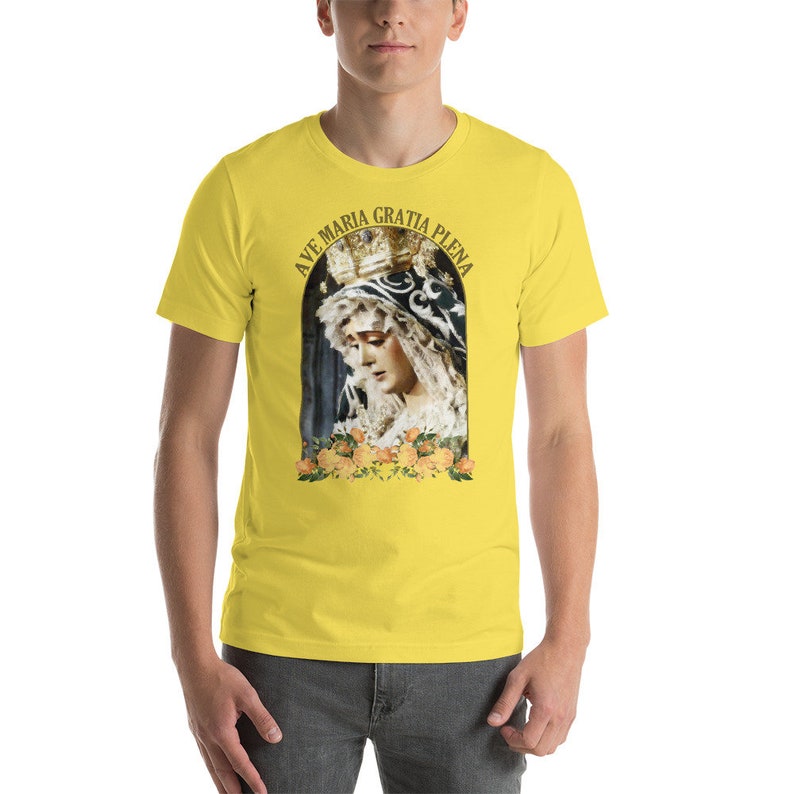 Catholic Tee - The Virgin of Candelaria of Seville - religious t shirt - catholic shirts - Our Lady - Mother Mary shirt image 7
