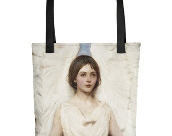 Angel Tote Bag - presente espiritual para ela - anjos - presente inspirador - bolsa de anjos - bolsas religiosas - sacolas