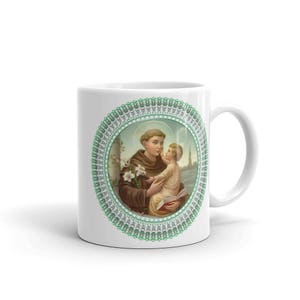 St Anthony of Padua - Catholic Mug - Catholic home decor - Saint Anthony icon - catholic saints serie