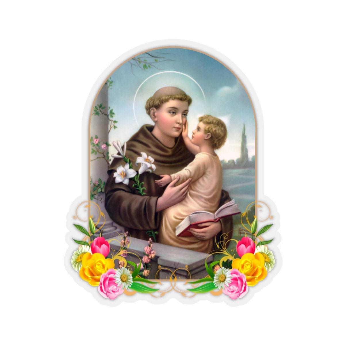 Saint Anthony of Padua Catholic Saints Stickers Sticker - Etsy Ireland Saint Anthony of Padua Catholic Saints Stickers Sticker - Etsy Ireland