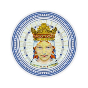 Our Lady of Lourdes - The Virgin of the Rosary - Catholic Sticker - Religious Stickers - Holy Art - Gift Idea