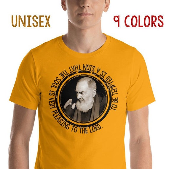 Padre Pio T-Shirt Saints T-Shirt Catholic T-Shirt Padre Pio T-Shirt Saints T-Shirt Catholic T-Shirt