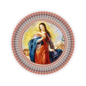 Die heilige Jungfrau Immaculata von Rubens - Katholischer Aufkleber - Religiöser Aufkleber - 4 Größen - Heilige Kunst