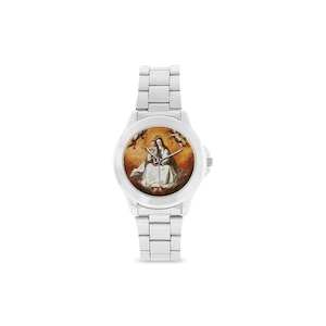 Holy Art - Virgin of Mercy - Unisex Stainless Steel Wrist Watch - Christian gift idea for men and for women - Virgen de la Merced - Catholic