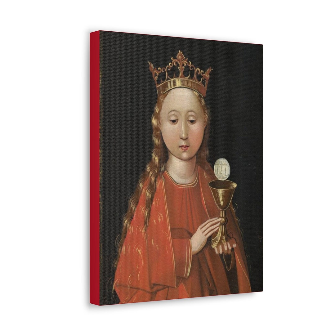 Religious Wall Art Saint Barbara - Print on Canvas - 3 Sizes - St ...