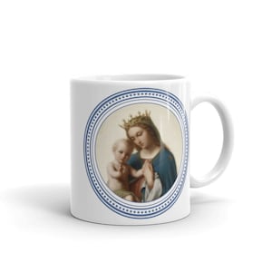 Religious home decor - Madonna and Child - ceramic mug - catholic mugs - Virgin Mary mug - catholic gifts