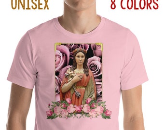 Saint Philomena T-Shirt - 8 colors available - Short-Sleeve UNISEX T-Shirt - St Philomena T-Shirt - catholic gifts - saints