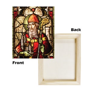 HQ Wood Print UV - Saint Patrick of Ireland - Catholic gifts - Religious icons - St Patrick Icon - Catholic gift idea - Wood Prints