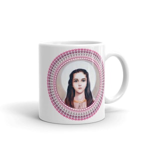 Saint Philomena religious mug - two sizes - St Philomena mug - catholic saints serie - Santa Filomena - St Philomena art