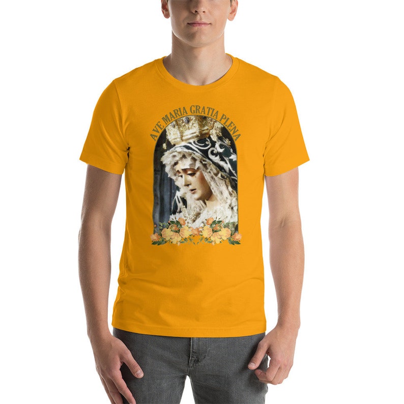Catholic Tee - The Virgin of Candelaria of Seville - religious t shirt - catholic shirts - Our Lady - Mother Mary shirt image 8