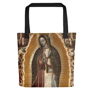Religious gifts - Our Lady of Guadalupe tote bag - The Virgin of Guadalupe - religious bags - catholic art - catholic gifts - catholic bags