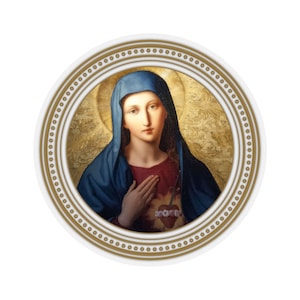 The Immaculate Heart of Mary - Catholic Stickers - Religious Sticker - Holy Art - Virgin Mary Art