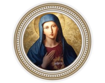 The Immaculate Heart of Mary - Catholic Stickers - Religious Sticker - Holy Art - Virgin Mary Art